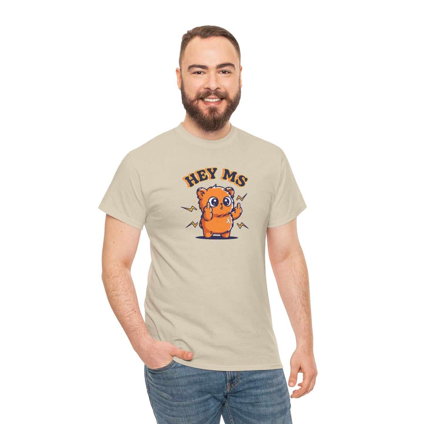 Hey MS Cute Cartoon Tee | Funny T-Shirt Funny Adult Casual Unisex, Gift for Friends, Everyday Wear, Hey Ms Design