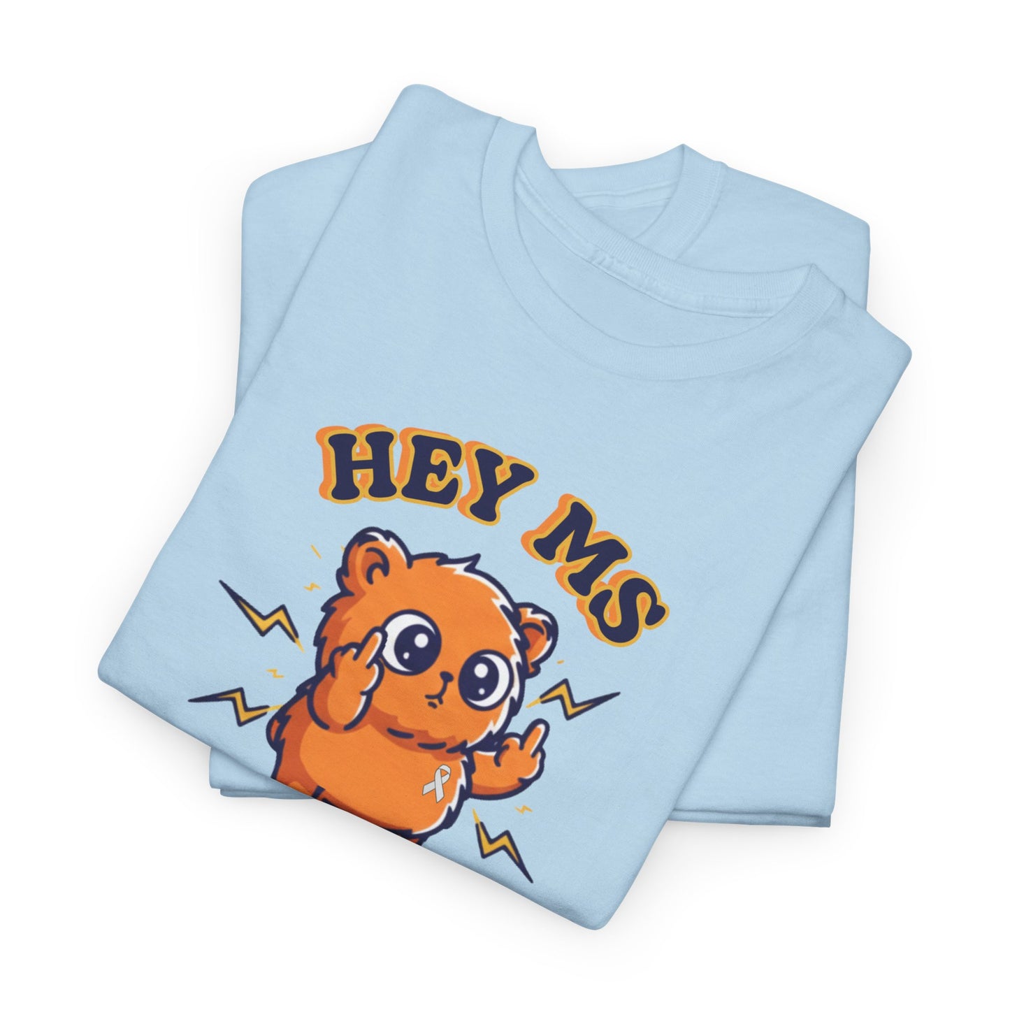 Hey MS Cute Cartoon Tee | Funny T-Shirt Funny Adult Casual Unisex, Gift for Friends, Everyday Wear, Hey Ms Design
