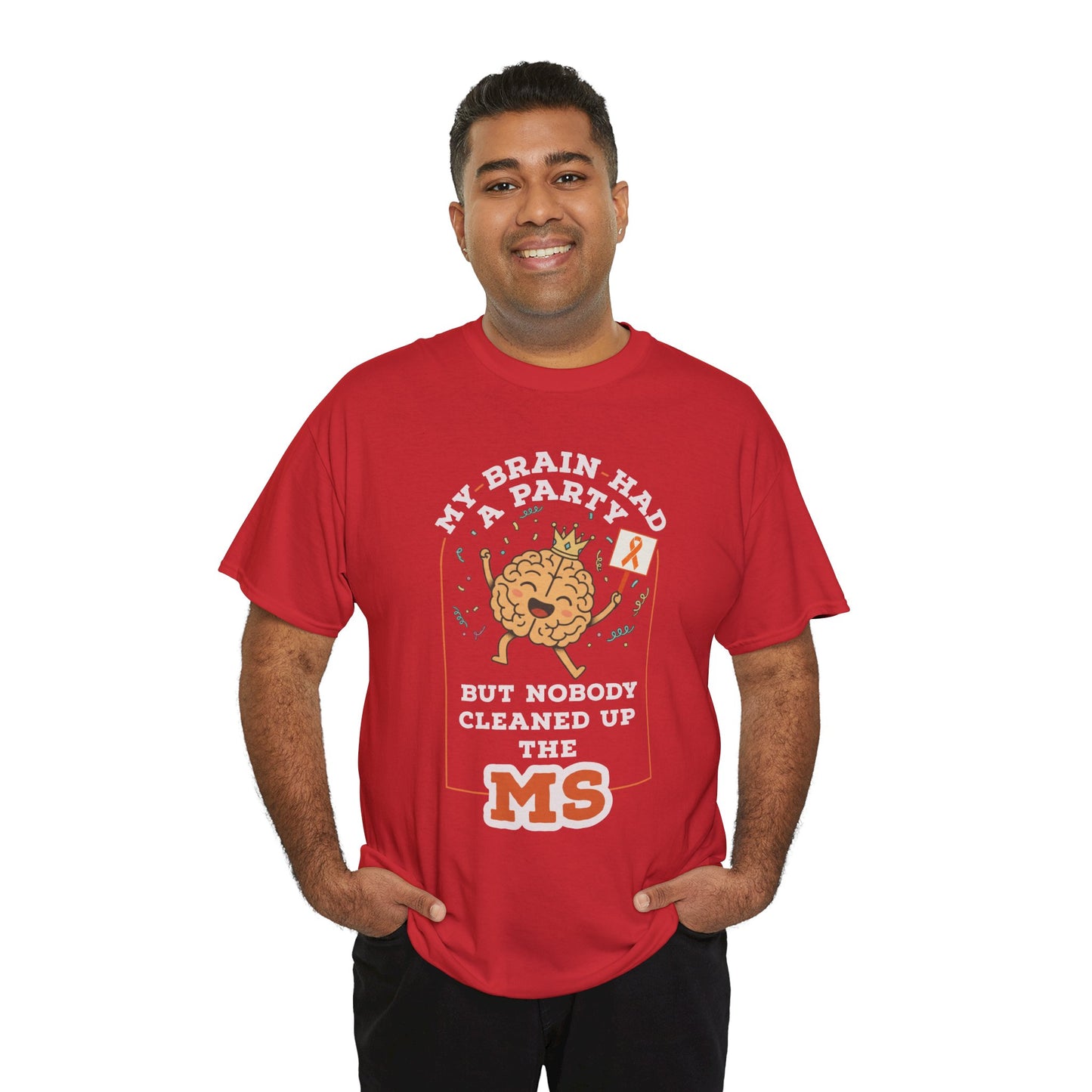 Cute Brain Had a Party MS Awareness Tee, Funny MS Shirt, MS Awareness, Chronic Disease