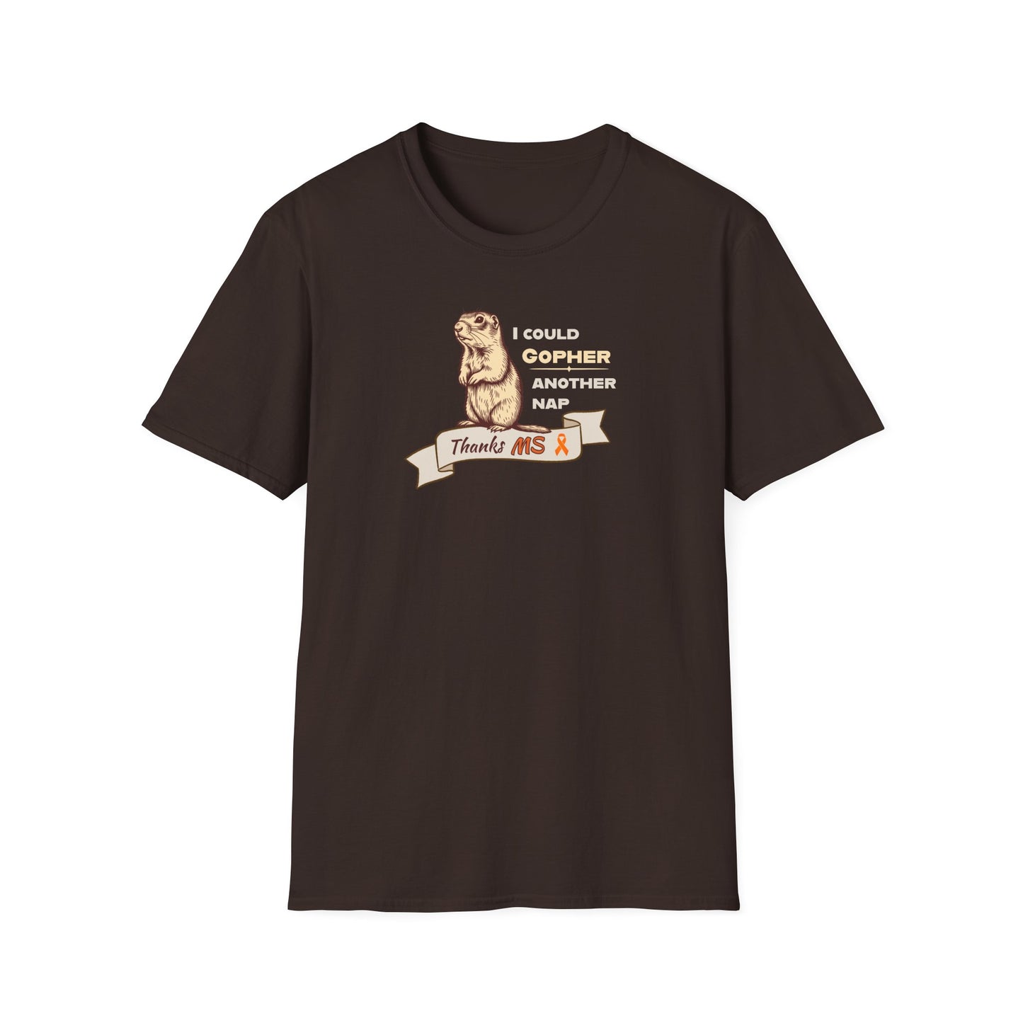 "Gopher a Nap" Unisex Tee: A Humorous Nod to Living with MS