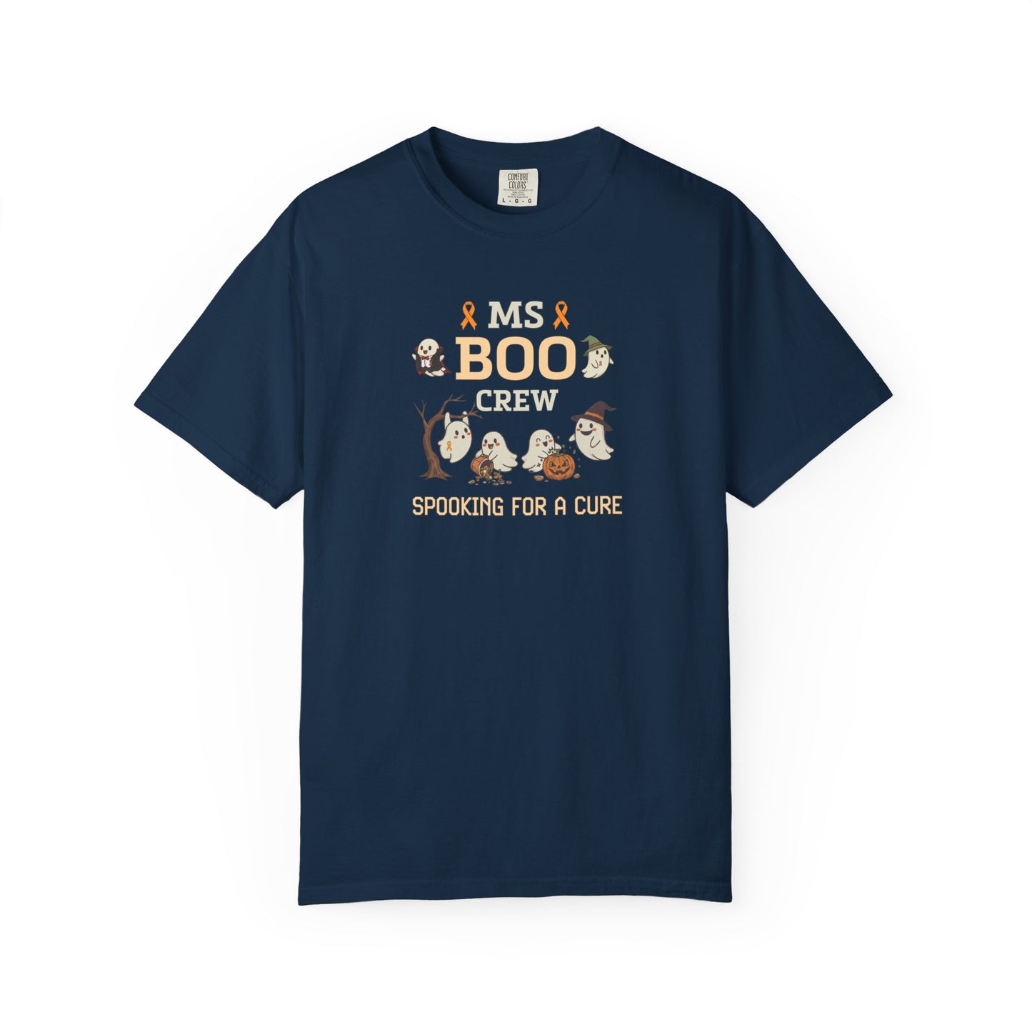 MS Boo Crew Unisex T-shirt - Festive Fall T-Shirt for MS Awareness and Halloween