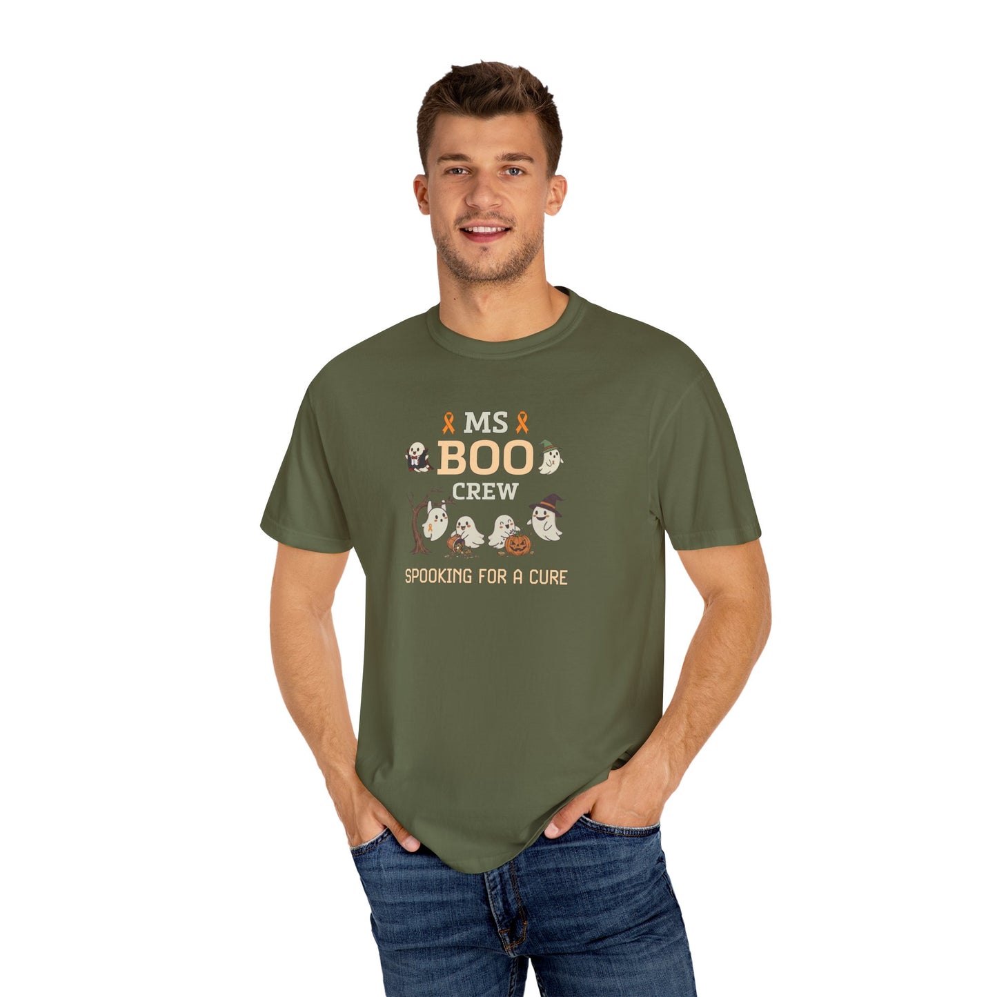 MS Boo Crew Unisex T-shirt - Festive Fall T-Shirt for MS Awareness and Halloween
