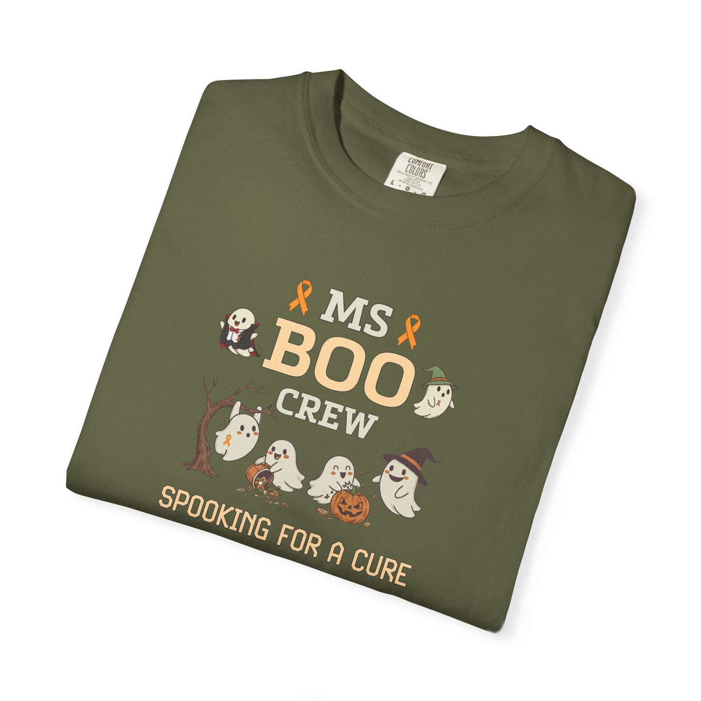 MS Boo Crew Unisex T-shirt - Festive Fall T-Shirt for MS Awareness and Halloween