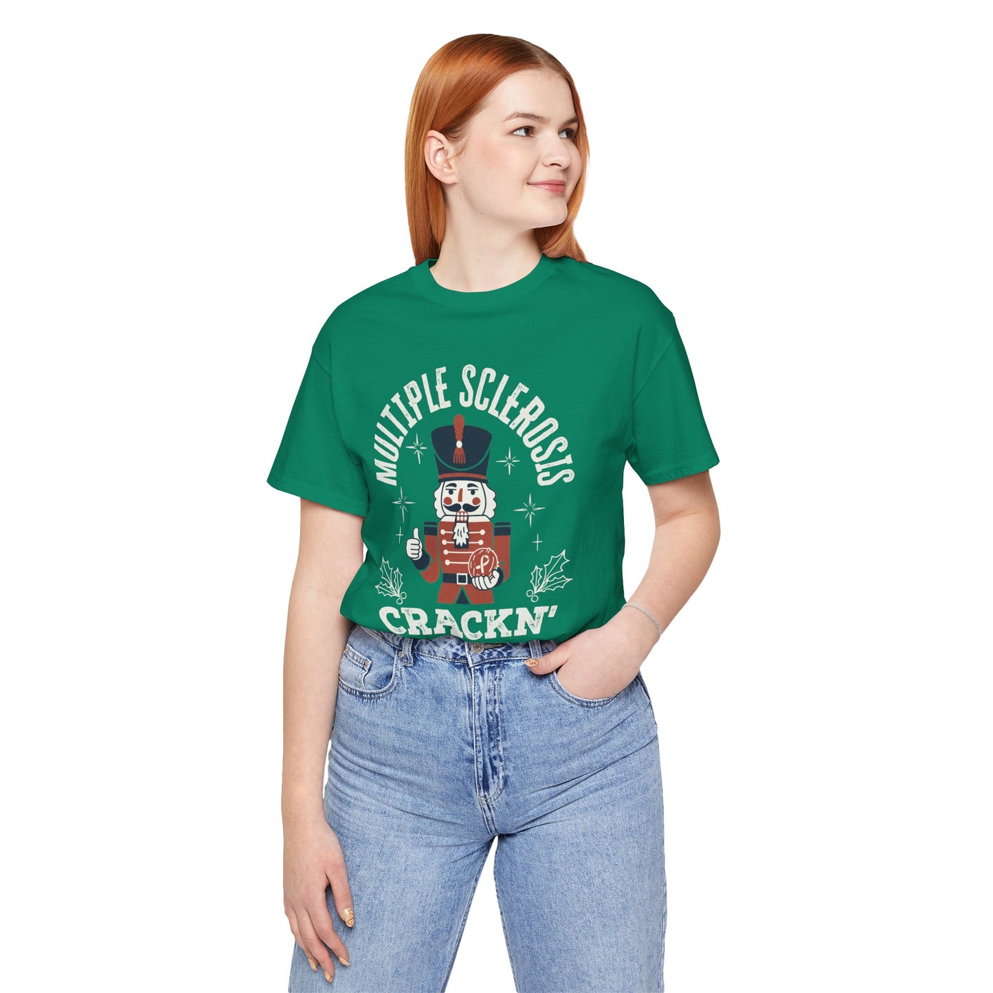 Crack'n For A Cure Nutcracker Adult Tee Multiple Sclerosis Awareness, Charity Shirt, Unisex, Gift for Supporters, Fundraising Apparel