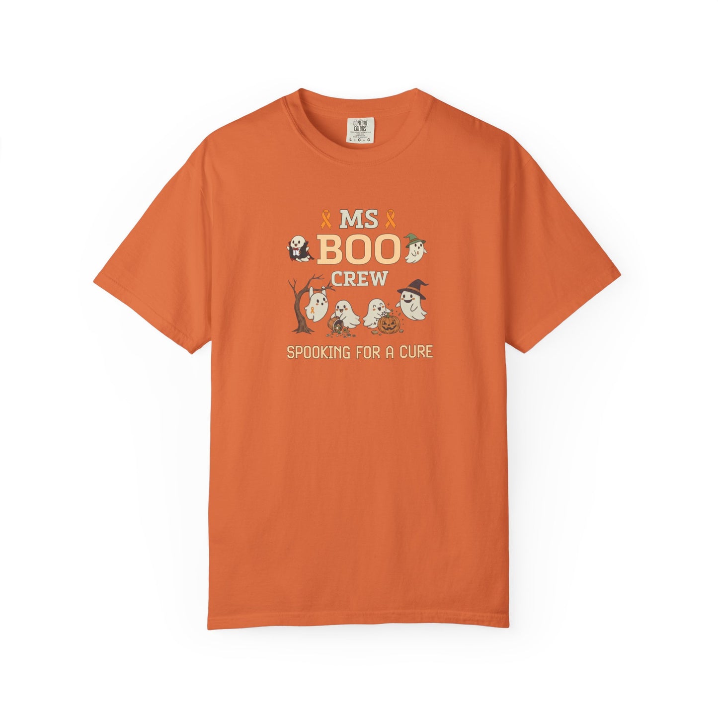 MS Boo Crew Unisex T-shirt - Festive Fall T-Shirt for MS Awareness and Halloween