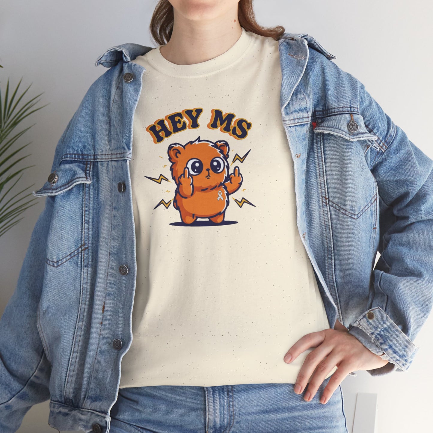 Hey MS Cute Cartoon Tee | Funny T-Shirt Funny Adult Casual Unisex, Gift for Friends, Everyday Wear, Hey Ms Design