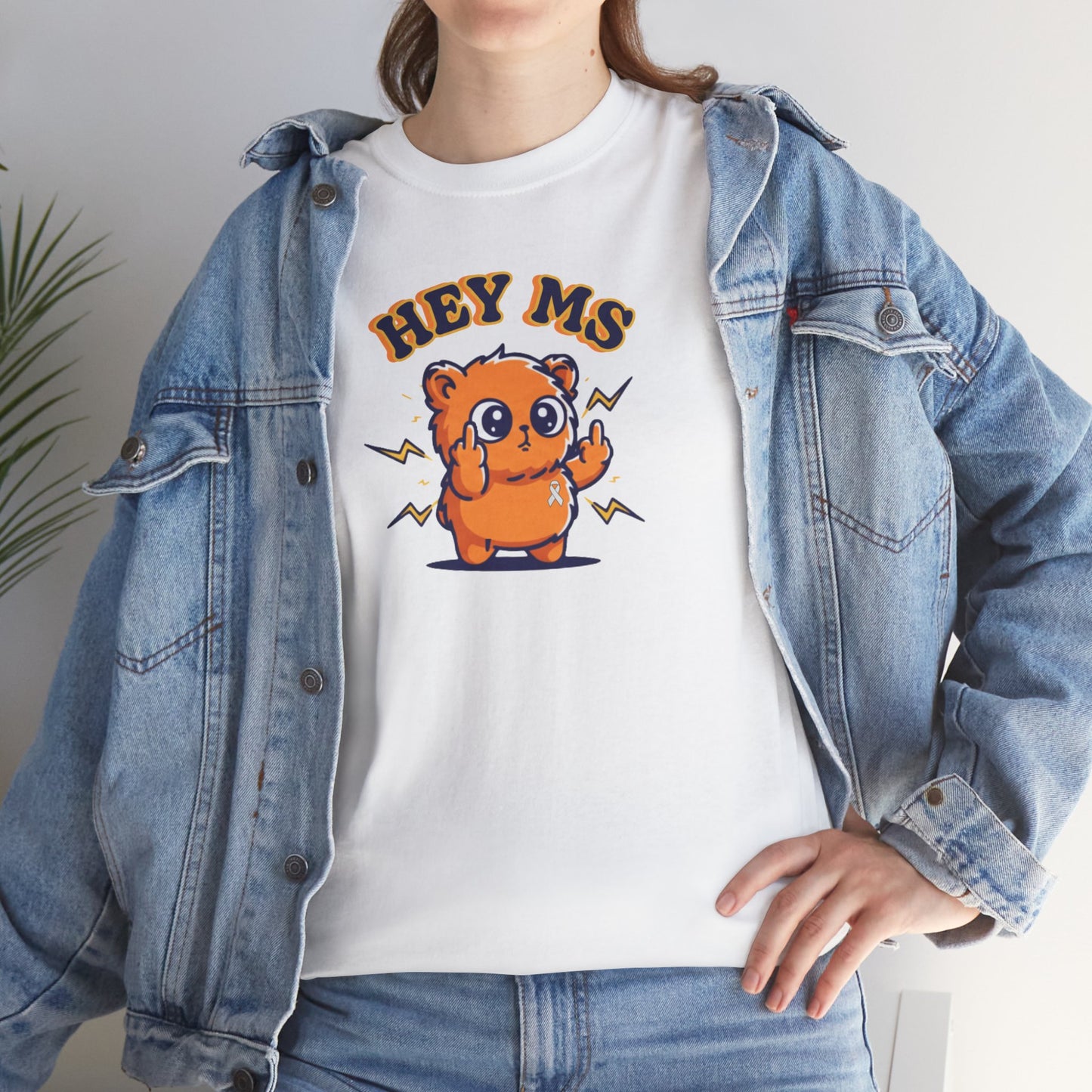 Hey MS Cute Cartoon Tee | Funny T-Shirt Funny Adult Casual Unisex, Gift for Friends, Everyday Wear, Hey Ms Design