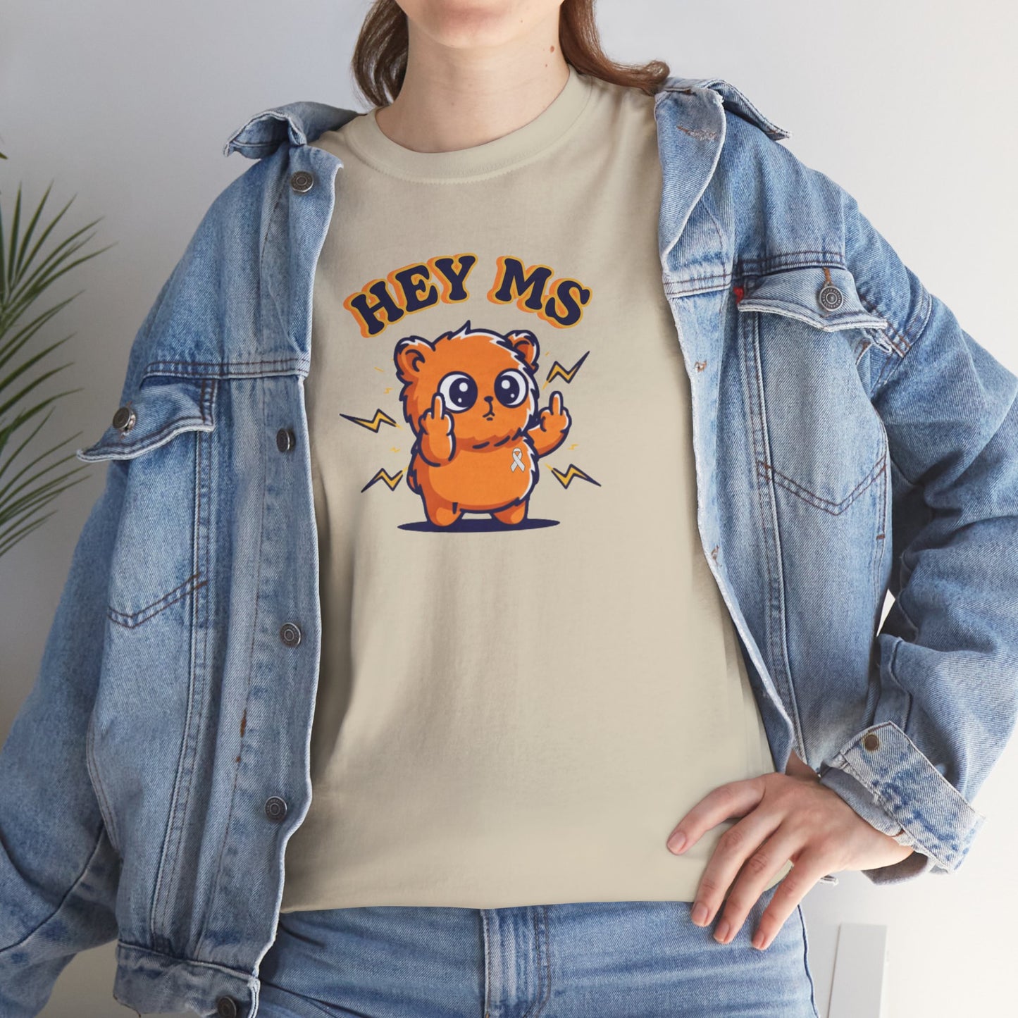 Hey MS Cute Cartoon Tee | Funny T-Shirt Funny Adult Casual Unisex, Gift for Friends, Everyday Wear, Hey Ms Design
