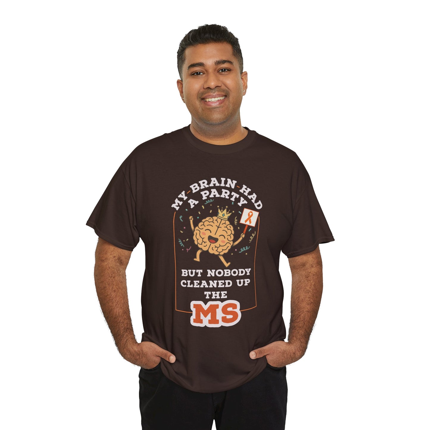 Cute Brain Had a Party MS Awareness Tee, Funny MS Shirt, MS Awareness, Chronic Disease