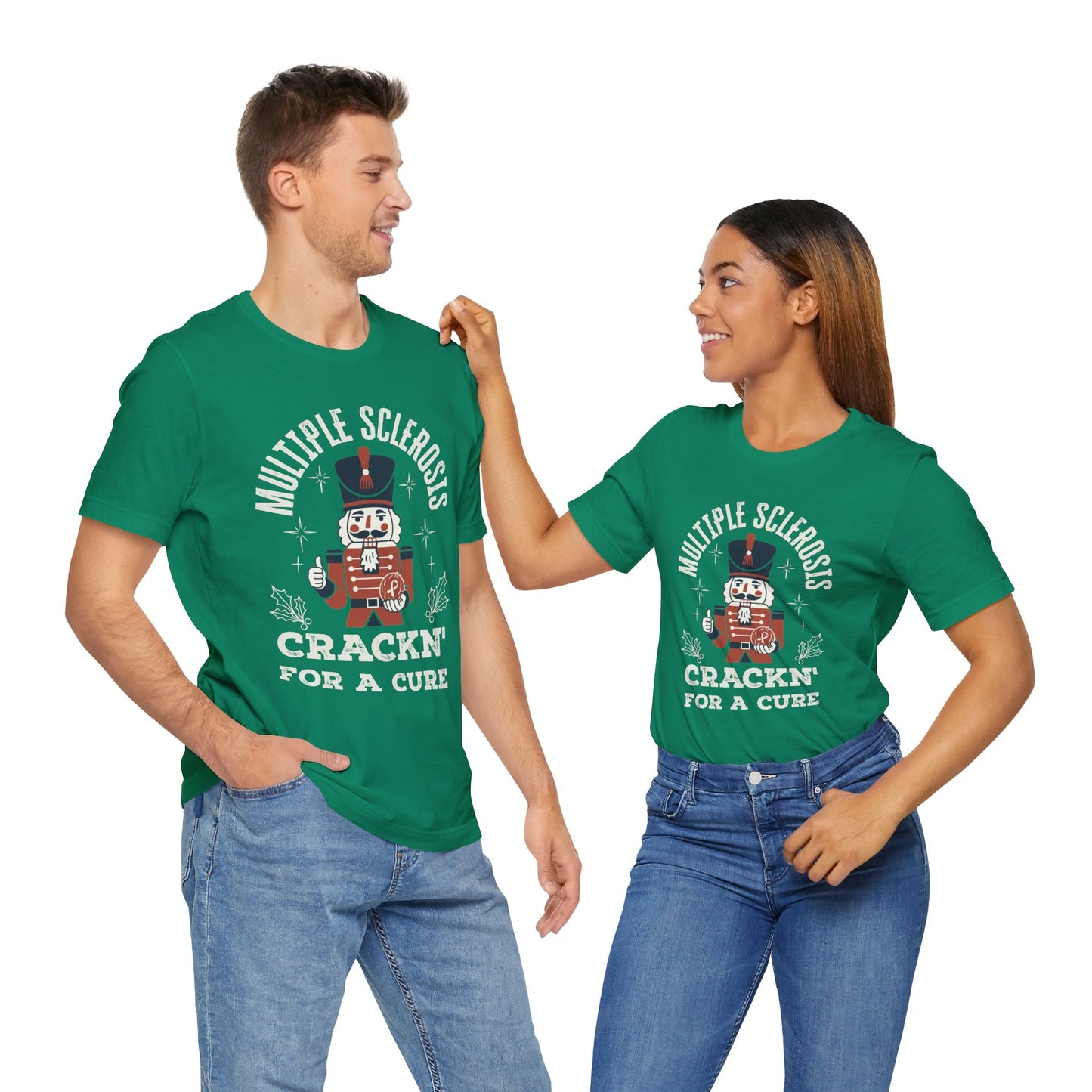 Crack'n For A Cure Nutcracker Adult Tee Multiple Sclerosis Awareness, Charity Shirt, Unisex, Gift for Supporters, Fundraising Apparel
