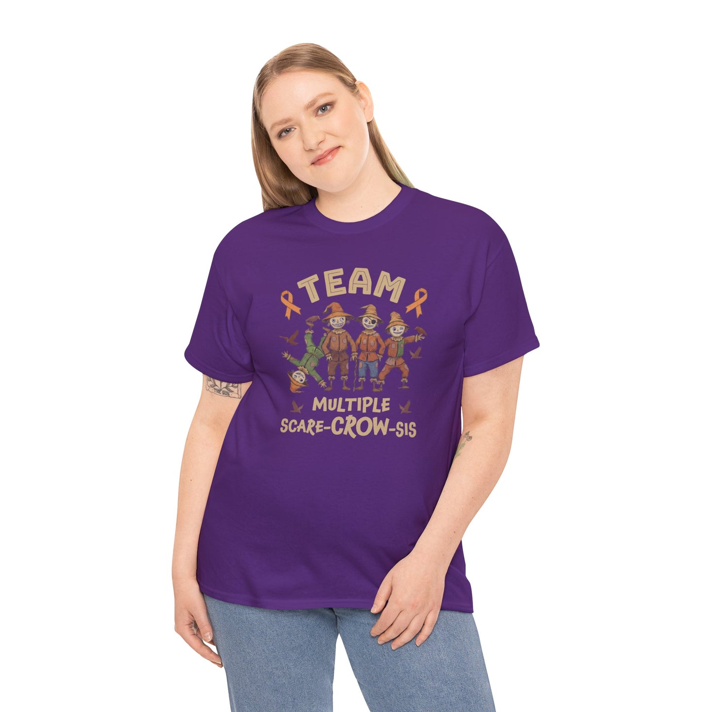 Multiple Scare-Crow-Sis Unisex Heavy Cotton Tee