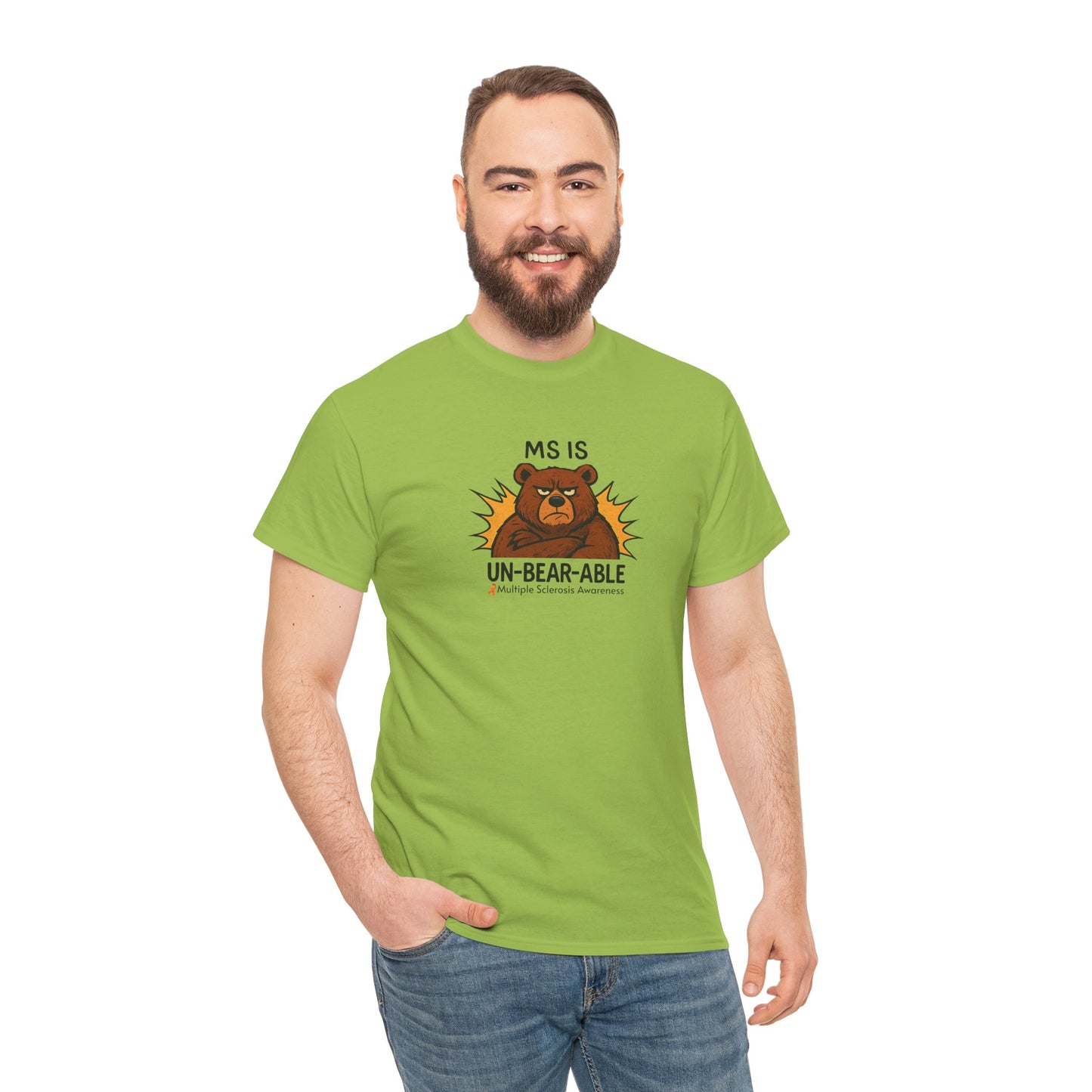 Punny MS is Un-Bear-Able T-shirt for Multiple Sclerosis Awareness