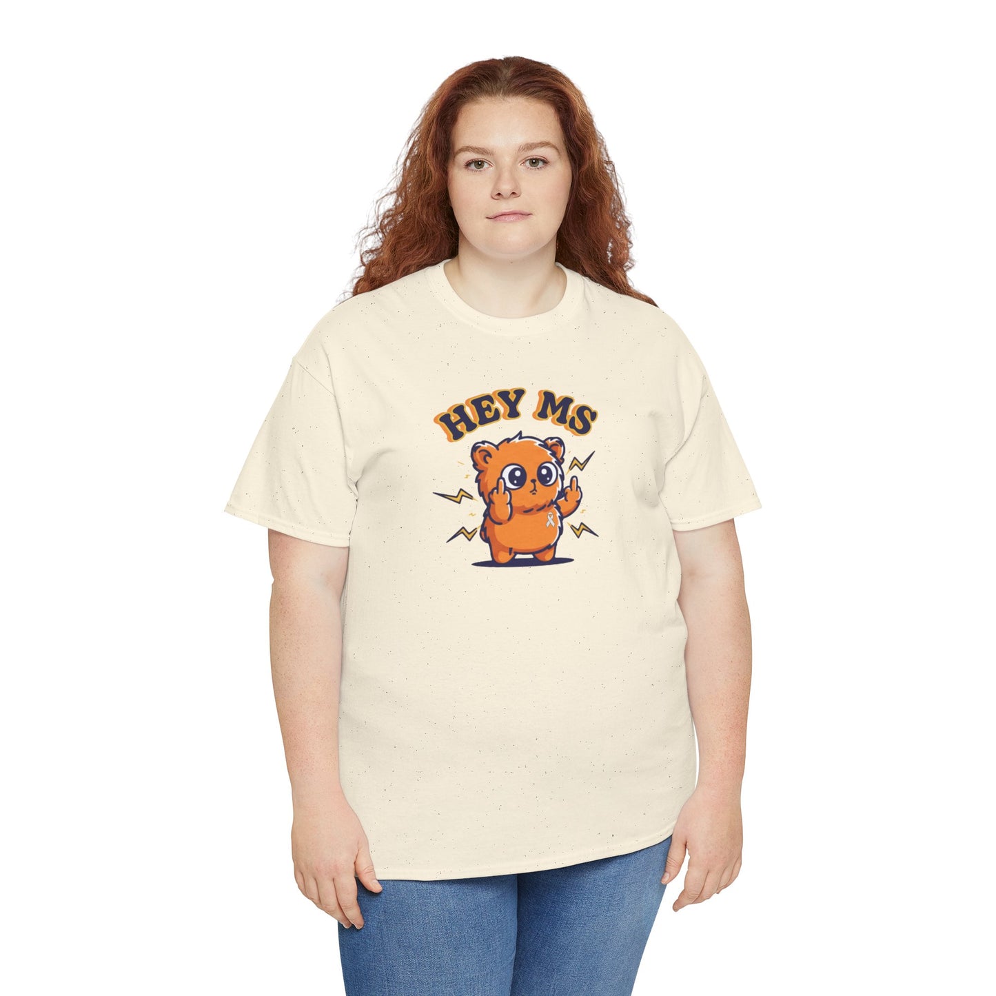 Hey MS Cute Cartoon Tee | Funny T-Shirt Funny Adult Casual Unisex, Gift for Friends, Everyday Wear, Hey Ms Design
