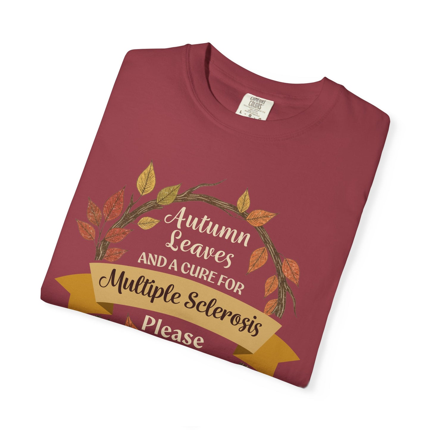 Autumn Leaves Multiple Sclerosis Awareness T-shirt, Unisex Graphic Tee, Fall Fashion, Support MS Research, Gift for Her