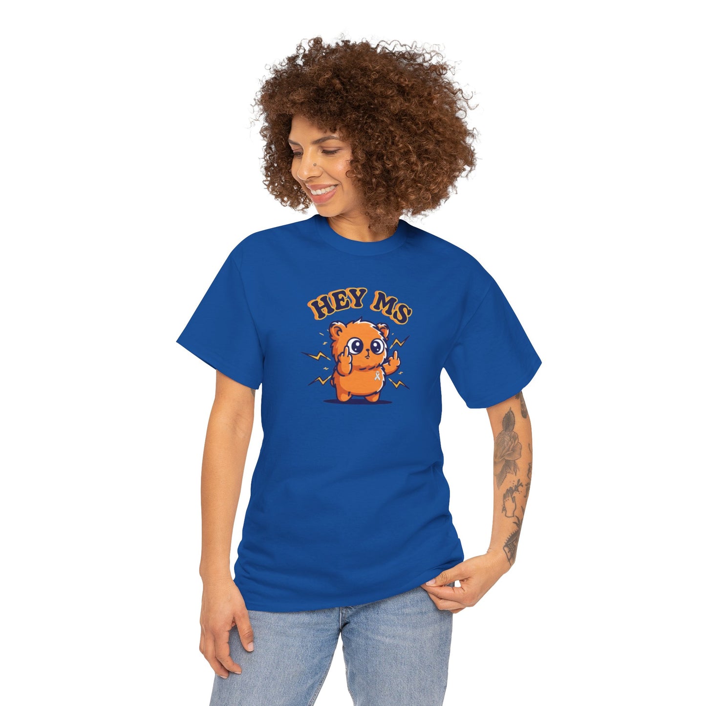 Hey MS Cute Cartoon Tee | Funny T-Shirt Funny Adult Casual Unisex, Gift for Friends, Everyday Wear, Hey Ms Design