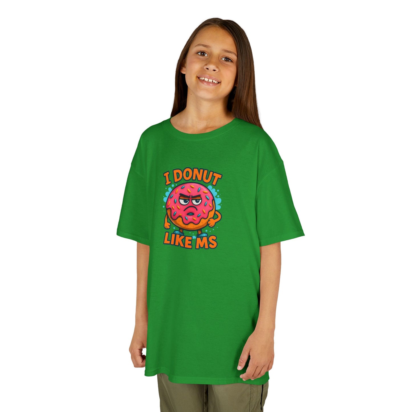 Kids "I Donut Like MS" T-Shirt | Youth Support Shirt for a Loved One with MS | Children's Chronic Illness Awareness Tee