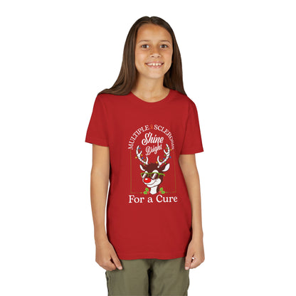 Youth Shine Bright For a Cure Tee MS Awareness Holiday Shirt