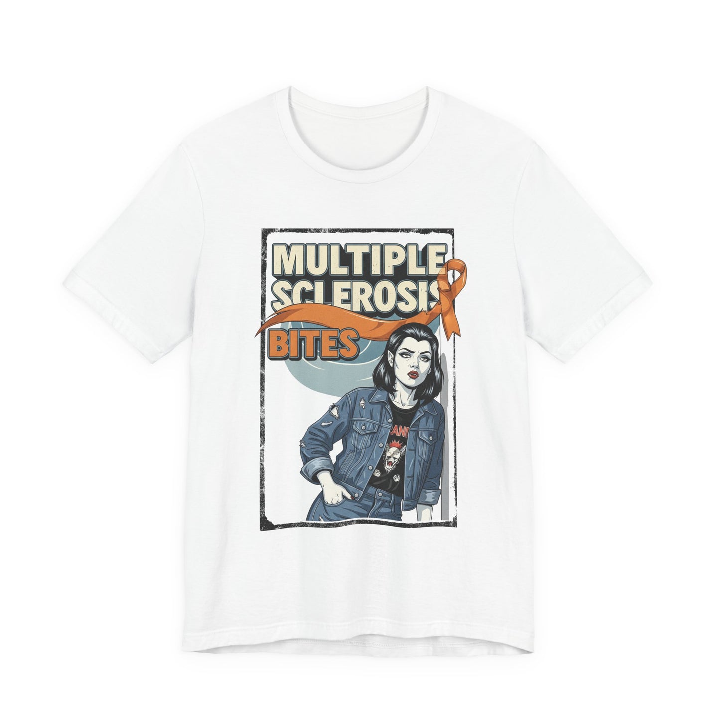 "Multiple Sclerosis Bites" Unisex T-shirt for MS Awareness