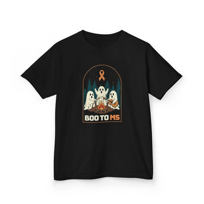 Kids Cute Boo to MS - Unisex Tee Kids for Halloween and Multiple Sclerosis Awareness