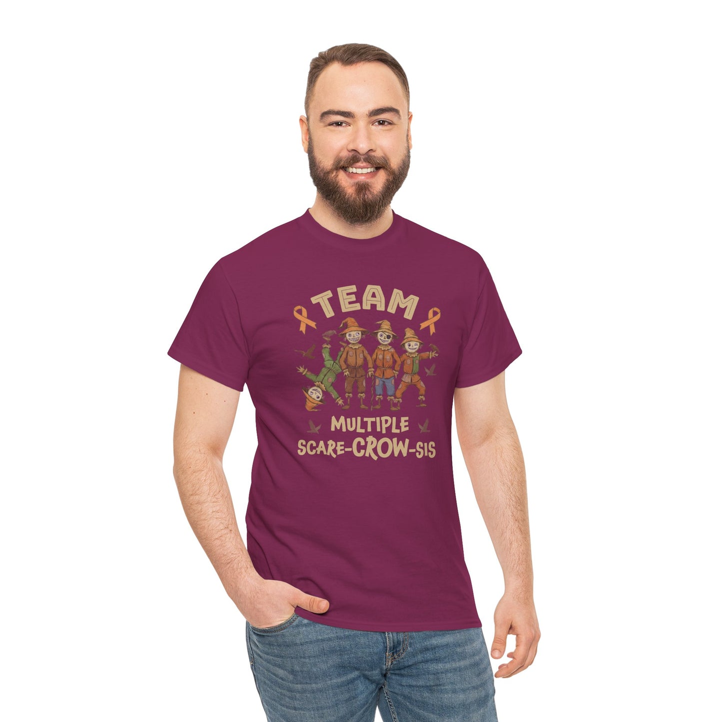 Multiple Scare-Crow-Sis Unisex Heavy Cotton Tee
