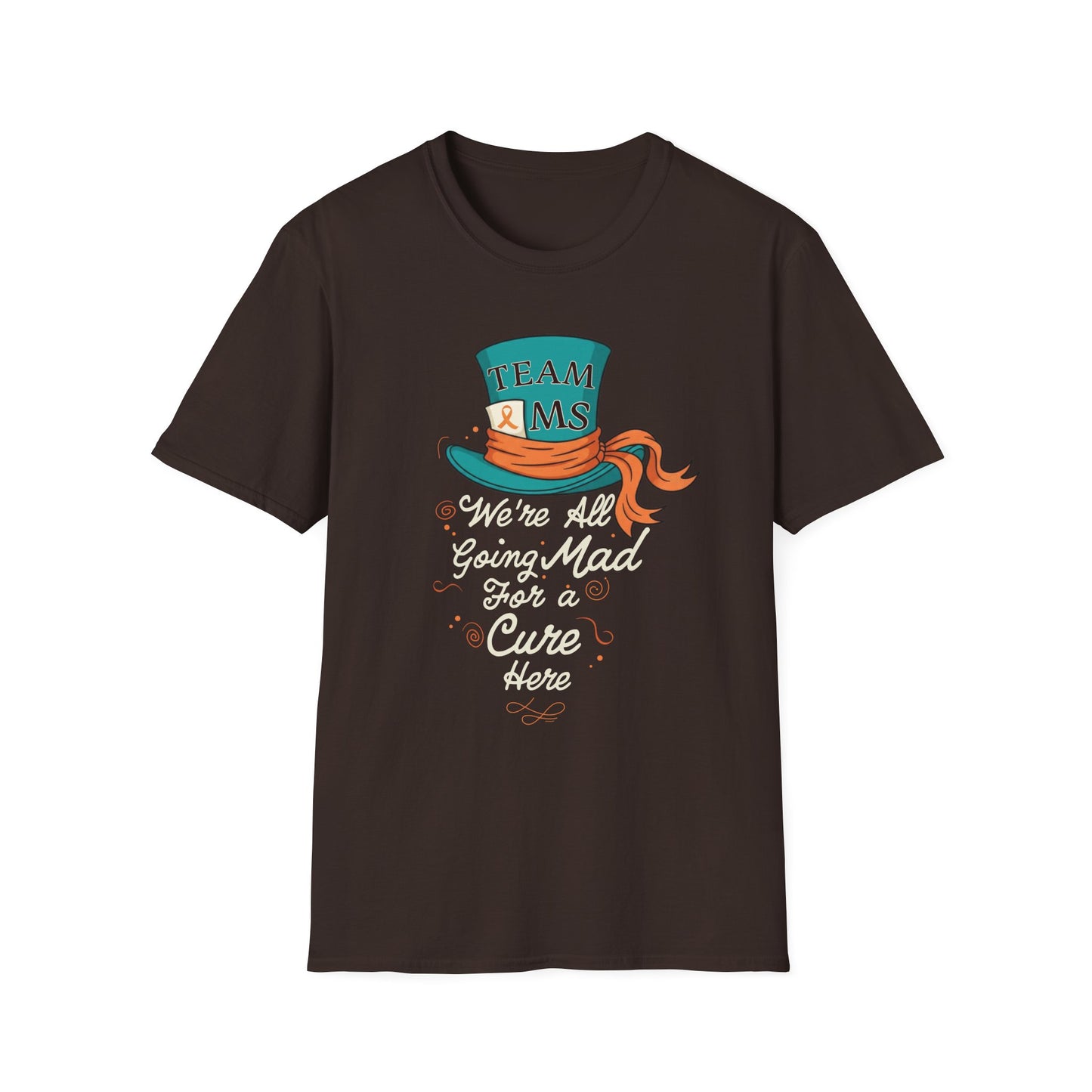 Mad For a Cure T-Shirt, Team MS Shirt, Unisex Softstyle Tee, Cure Awareness Tee, Fun Gift for Alice in Wonderland Fans, Birthday Gift, [...]