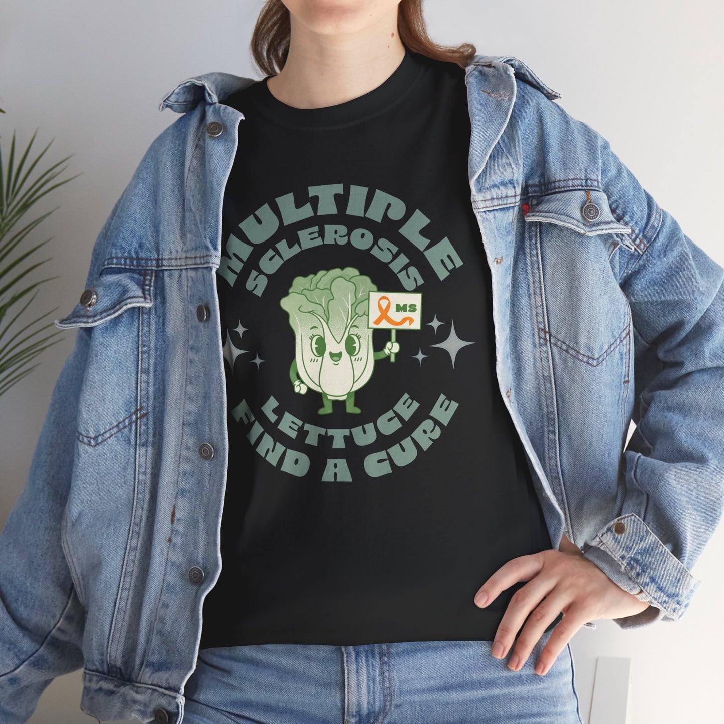 MS Awareness Punny Lettuce Find A Cure - Tee Unisex Adult for MS warriors, supporters, awareness