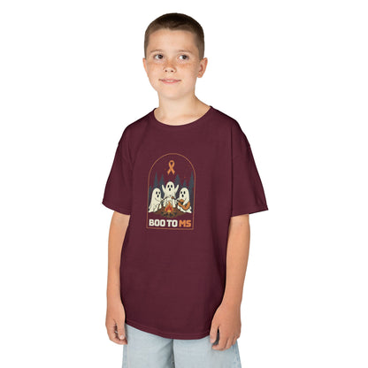Kids Cute Boo to MS - Unisex Tee Kids for Halloween and Multiple Sclerosis Awareness