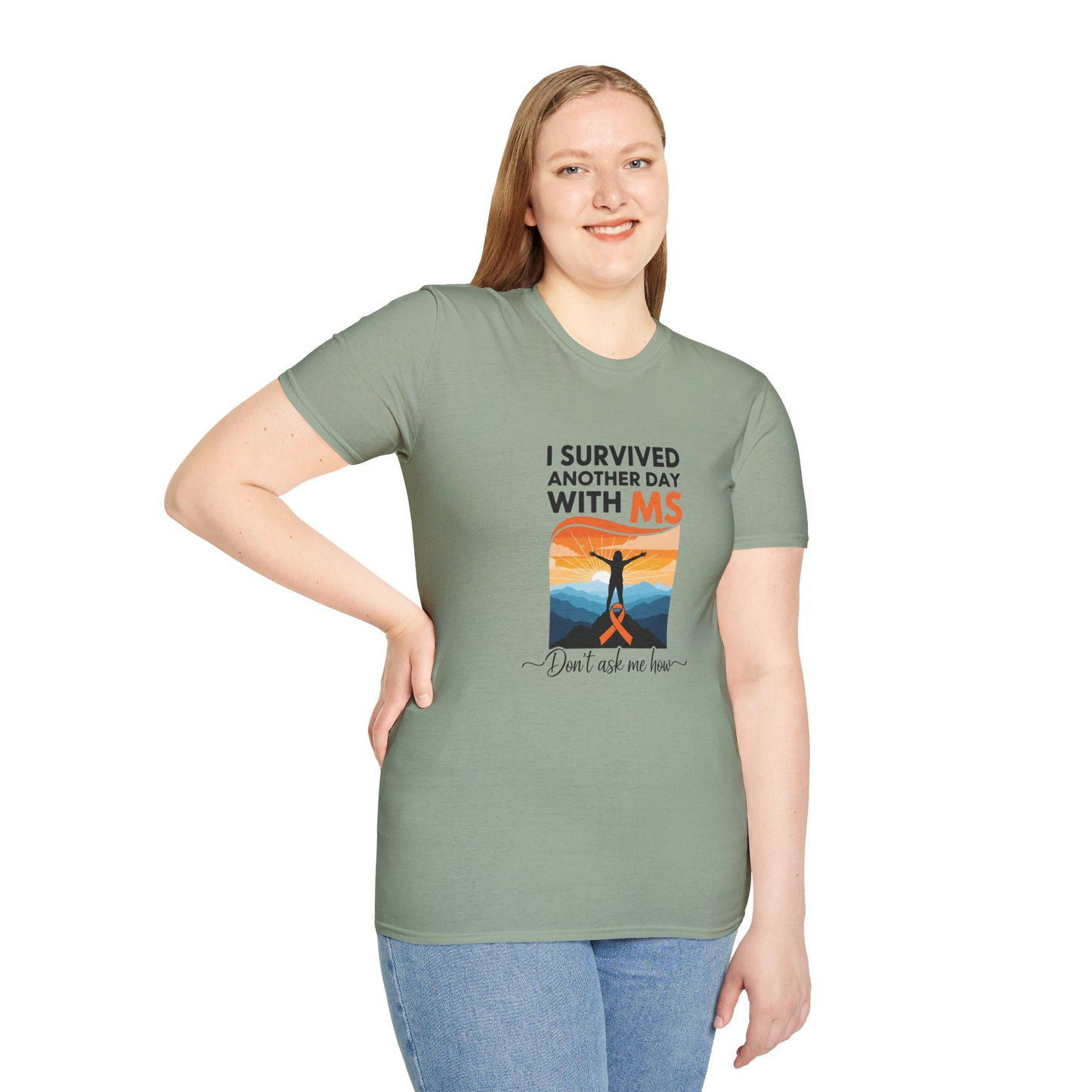 I Survived Another Day with MS T-Shirt | Multiple Sclerosis Awareness Tee | Chronic Illness Warrior Shirt