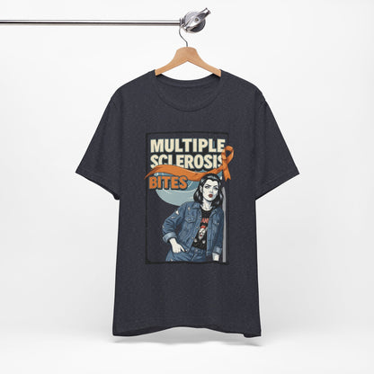 "Multiple Sclerosis Bites" Unisex T-shirt for MS Awareness