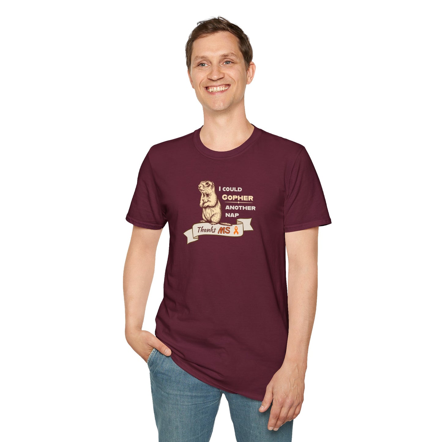 "Gopher a Nap" Unisex Tee: A Humorous Nod to Living with MS