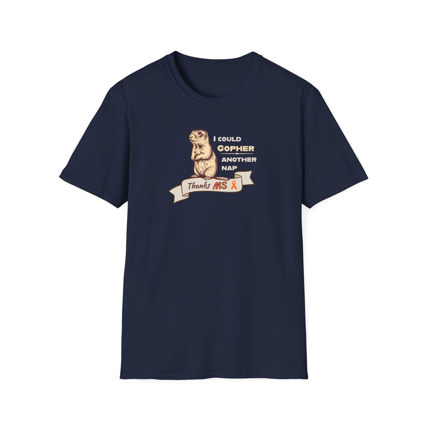 "Gopher a Nap" Unisex Tee: A Humorous Nod to Living with MS