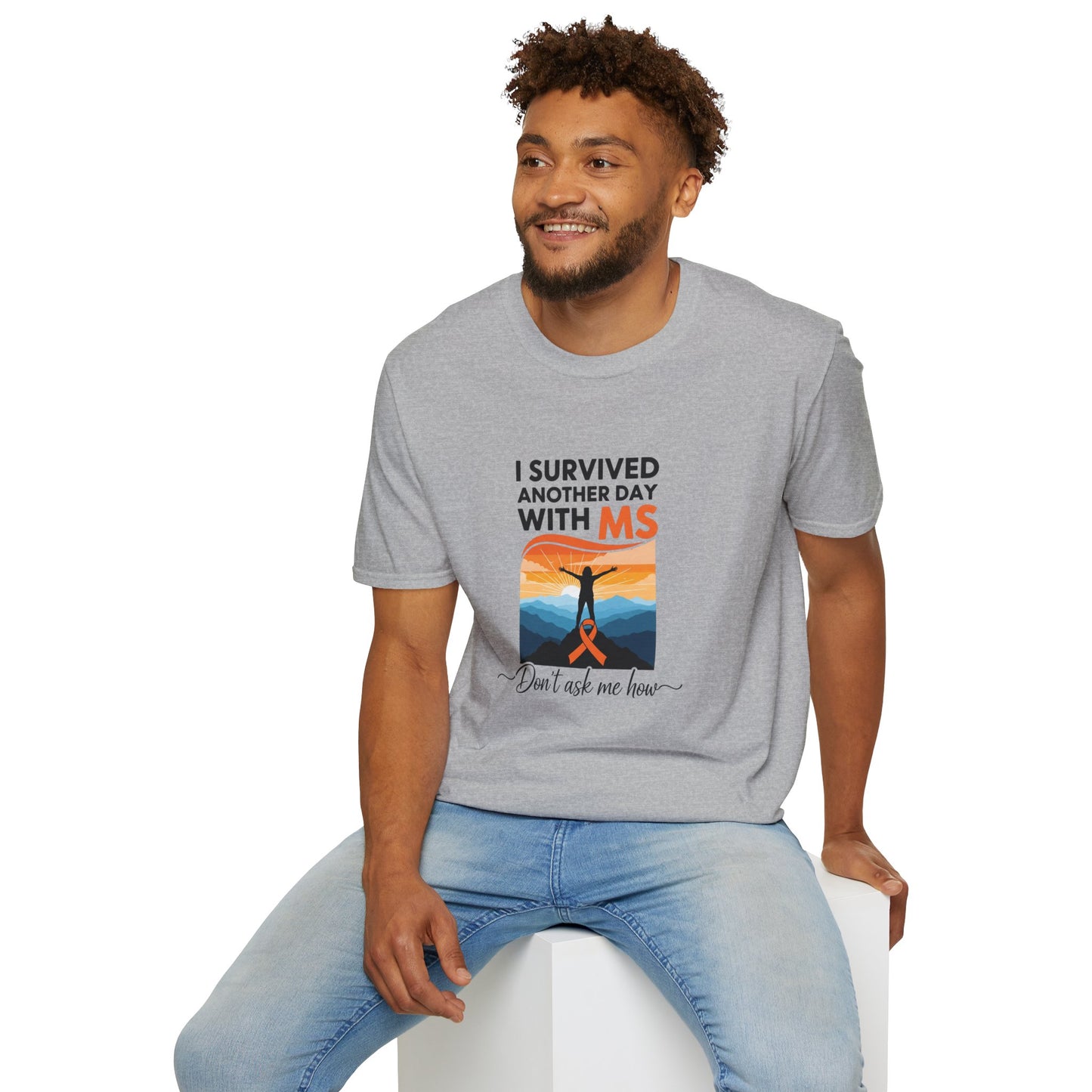 I Survived Another Day with MS T-Shirt | Multiple Sclerosis Awareness Tee | Chronic Illness Warrior Shirt