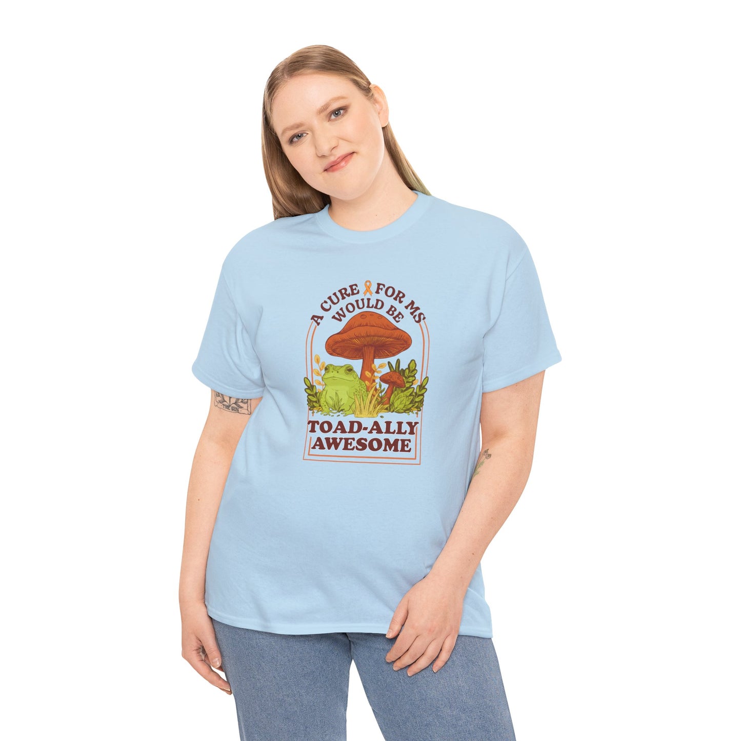 A Toad-ally Awesome Cure for MS T-Shirt Unisex Adult, Funny Mushroom Shirt, Nature Lover Gift, MS Awareness