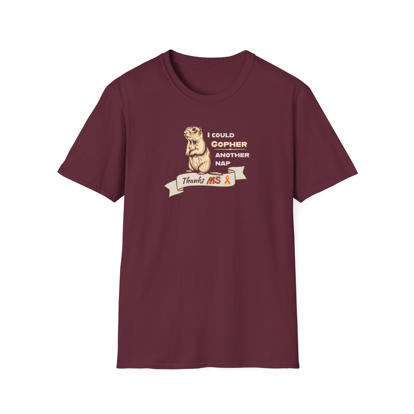 "Gopher a Nap" Unisex Tee: A Humorous Nod to Living with MS