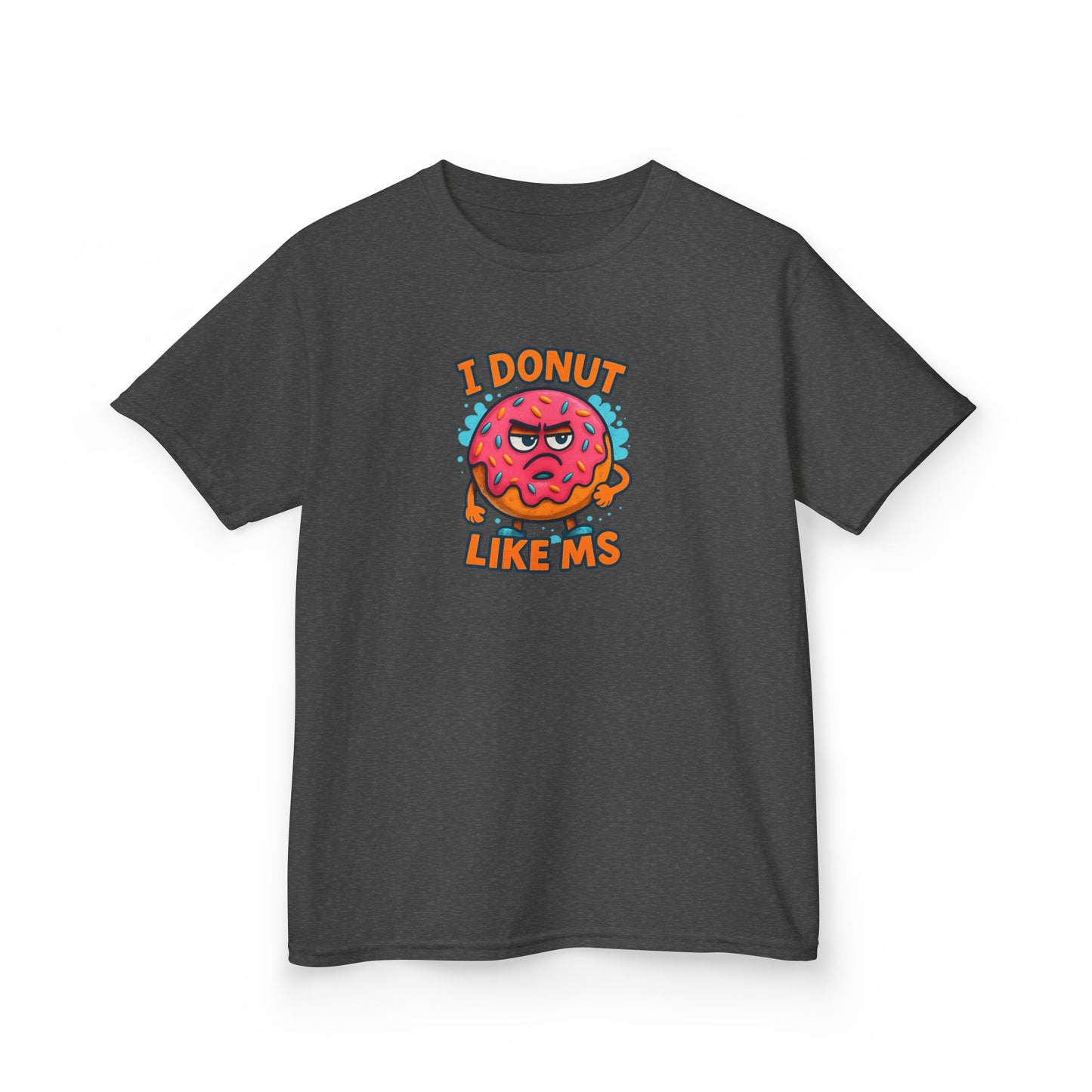 Kids "I Donut Like MS" T-Shirt | Youth Support Shirt for a Loved One with MS | Children's Chronic Illness Awareness Tee