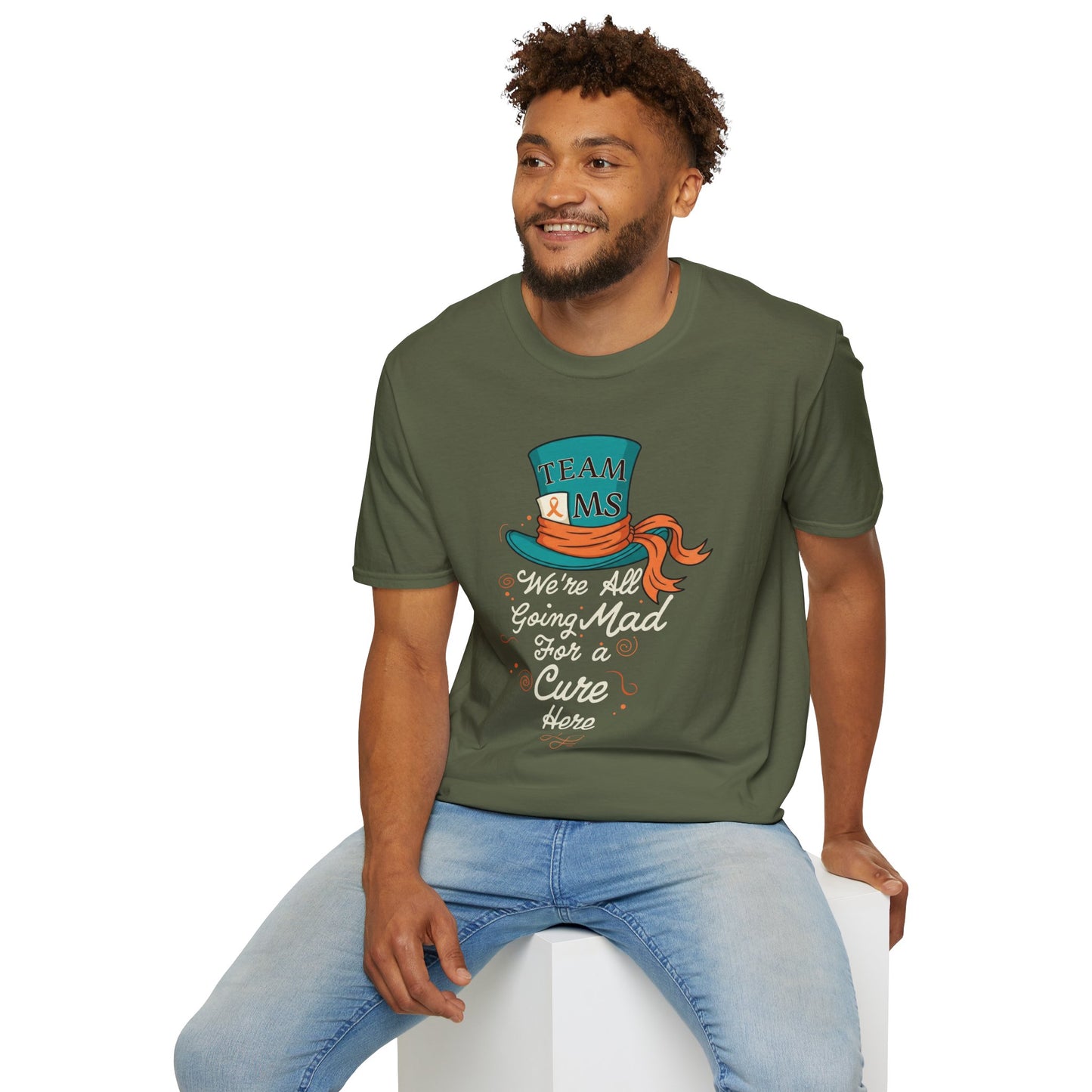 Mad For a Cure T-Shirt, Team MS Shirt, Unisex Softstyle Tee, Cure Awareness Tee, Fun Gift for Alice in Wonderland Fans, Birthday Gift, [...]