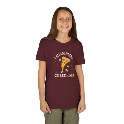 Youth I Wish Pizza CURED MS Short Sleeve Tee for Multiple Sclerosis Awareness