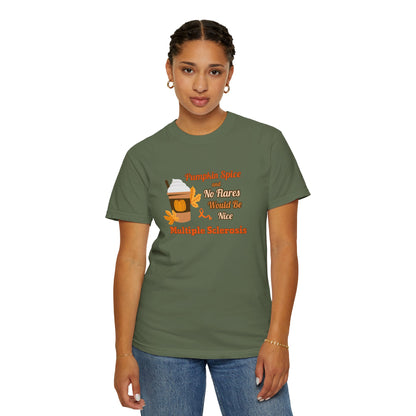 Pumpkin Spice & No Flares Would Be Nice - Unisex Garment-Dyed T-shirt
