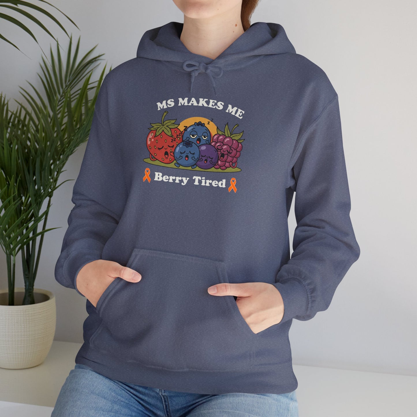 Berry Tired Hoodie - Funny Fruit Sweatshirt, Unisex Apparel, Cute Gift for Fruit Lovers, Cozy Wear, Humor Clothing