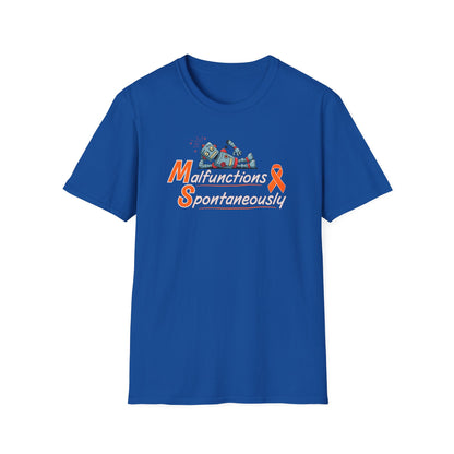 Funny Unisex Softstyle T-Shirt -MS 'Malfunctions Spontaneously' - Casual Wear, Gift for Tech Lovers, Humor Tee, Birthday Present, Geeky [...]