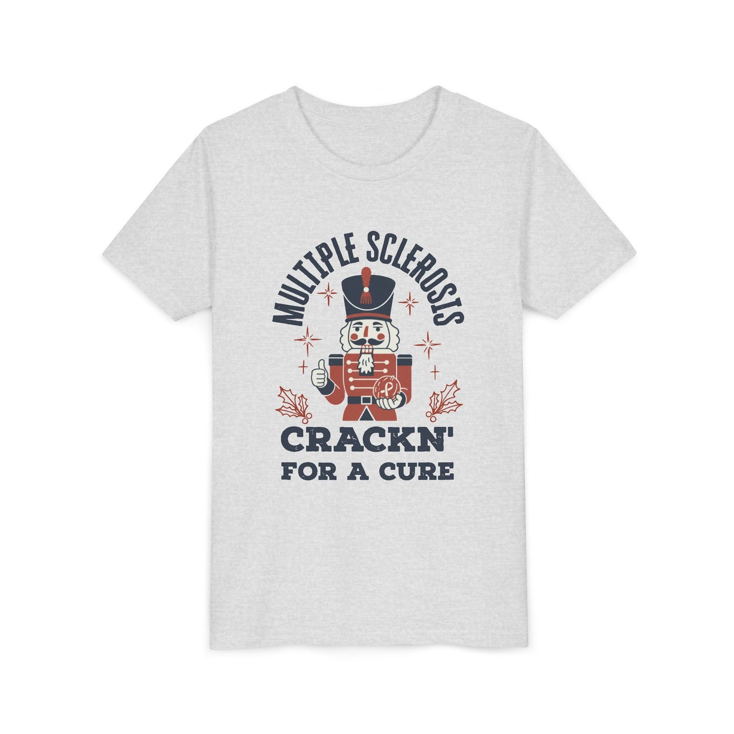 Youth "Crackn' For a Cure" Holiday Short Sleeve Tee for MS Awareness