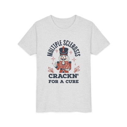 Youth "Crackn' For a Cure" Holiday Short Sleeve Tee for MS Awareness