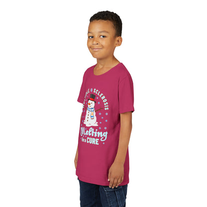 Youth "Melting For A Cure" Short Sleeve Tee for Multiple Sclerosis Awareness