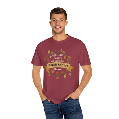 Autumn Leaves Multiple Sclerosis Awareness T-shirt, Unisex Graphic Tee, Fall Fashion, Support MS Research, Gift for Her