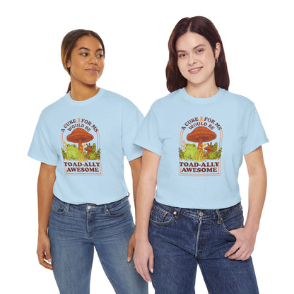 A Toad-ally Awesome Cure for MS T-Shirt Unisex Adult, Funny Mushroom Shirt, Nature Lover Gift, MS Awareness