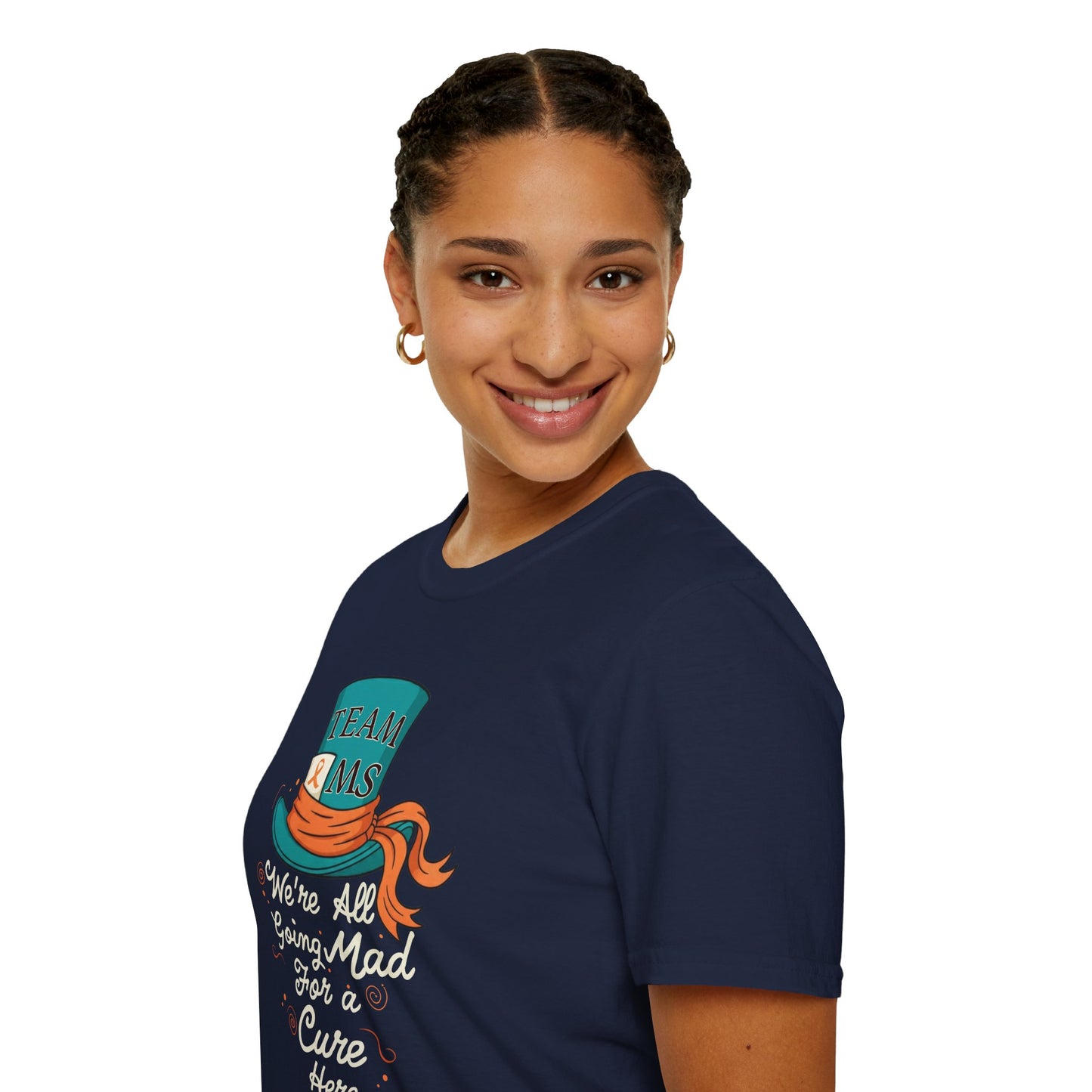 Mad For a Cure T-Shirt, Team MS Shirt, Unisex Softstyle Tee, Cure Awareness Tee, Fun Gift for Alice in Wonderland Fans, Birthday Gift, [...]