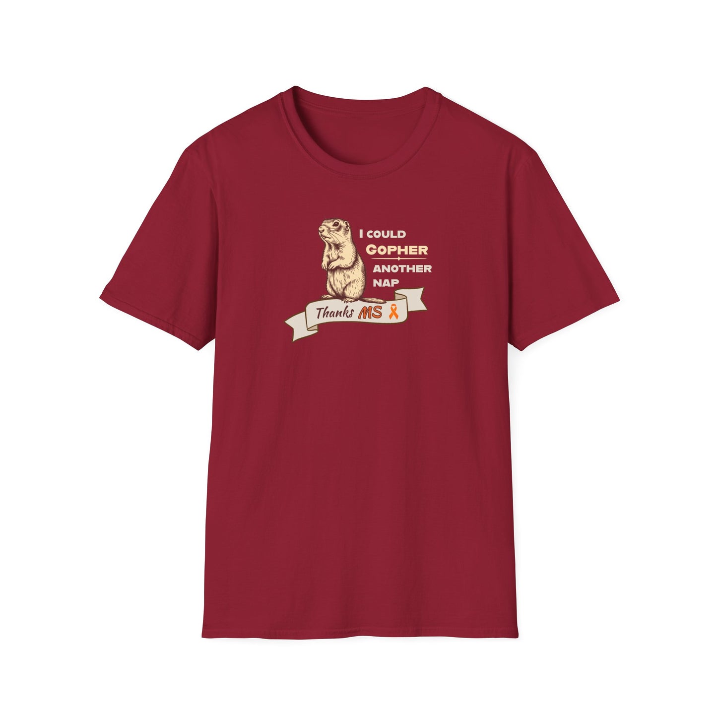 "Gopher a Nap" Unisex Tee: A Humorous Nod to Living with MS