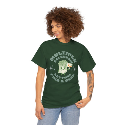 MS Awareness Punny Lettuce Find A Cure - Tee Unisex Adult for MS warriors, supporters, awareness
