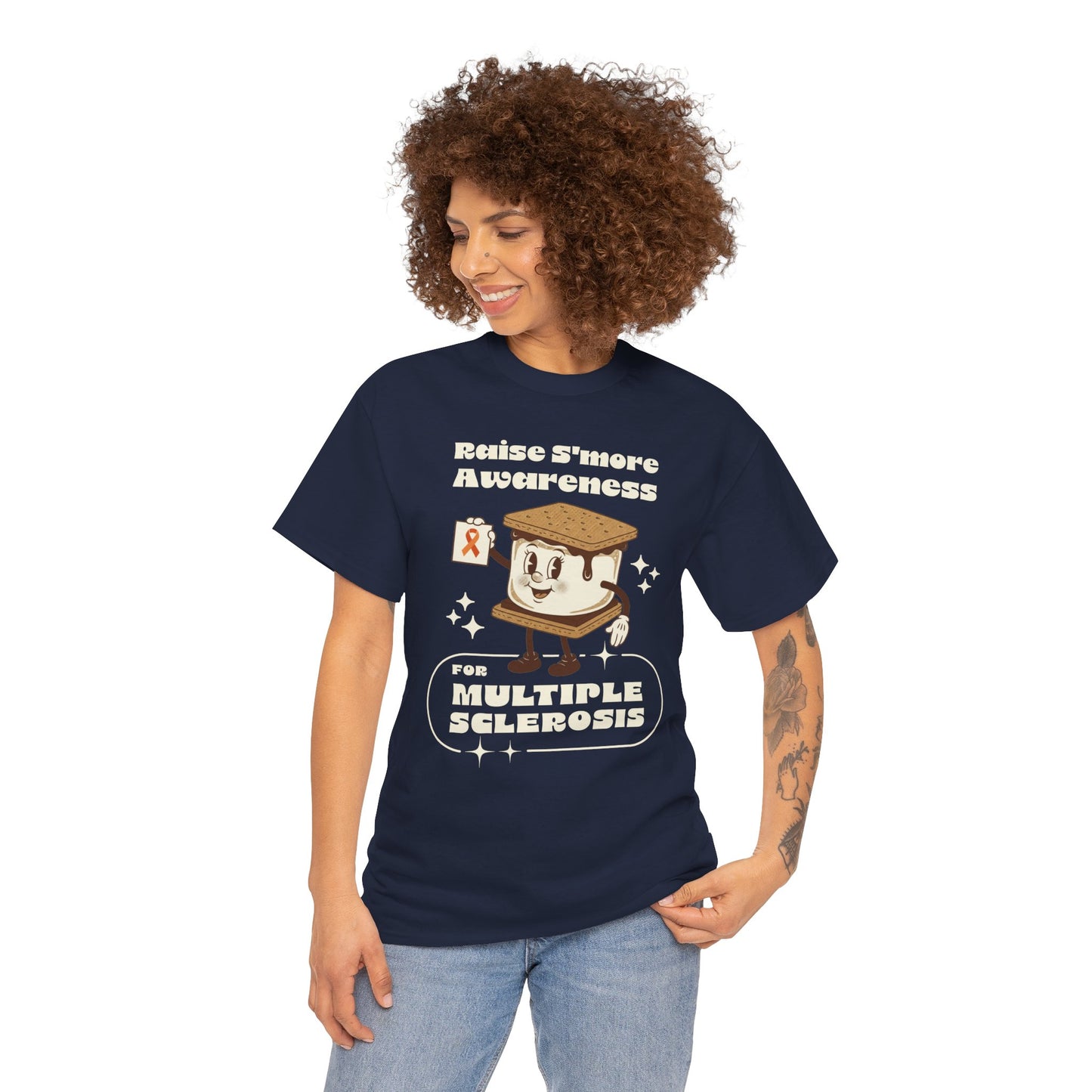 Raise S'more Awareness for Multiple Sclerosis,- Unisex Heavy Cotton Tee - Awareness Tee, Charity T-Shirt, Casual Wear, Fun Gift Idea, [...]