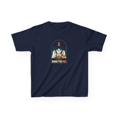 Kids Cute Boo to MS - Unisex Tee Kids for Halloween and Multiple Sclerosis Awareness